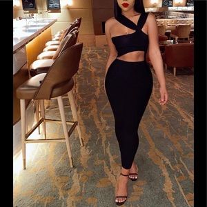 House of CB black bandage dress